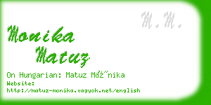 monika matuz business card